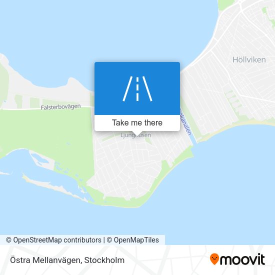 Östra Mellanvägen map