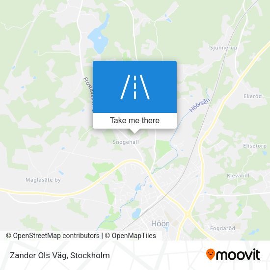 Zander Ols Väg map