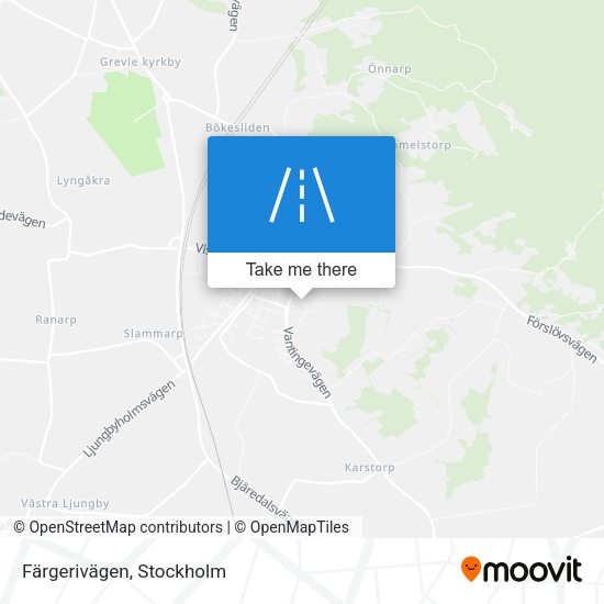 Färgerivägen map