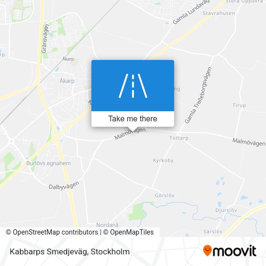 Kabbarps Smedjeväg map
