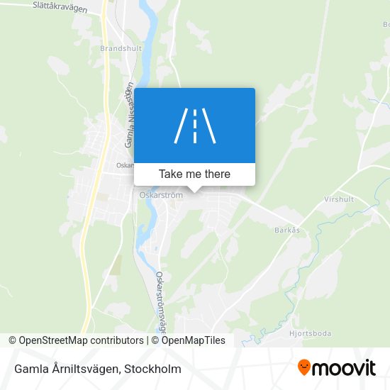 Gamla Årniltsvägen map
