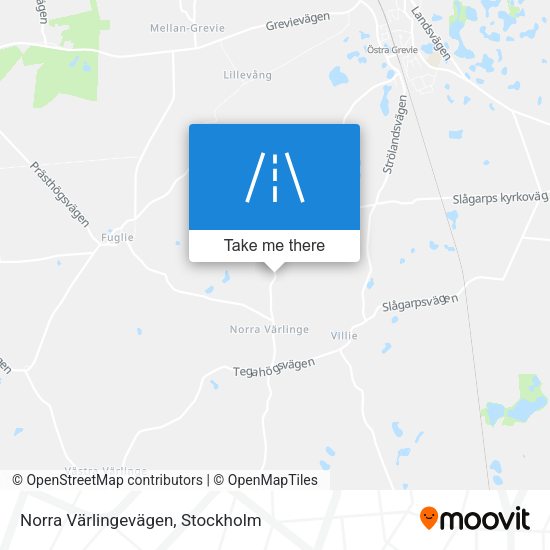 Norra Värlingevägen map