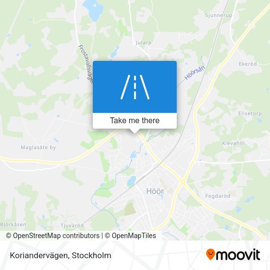Koriandervägen map
