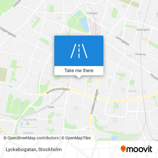 Lyckebogatan map