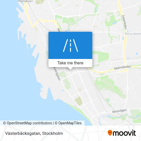 Västerbäcksgatan map