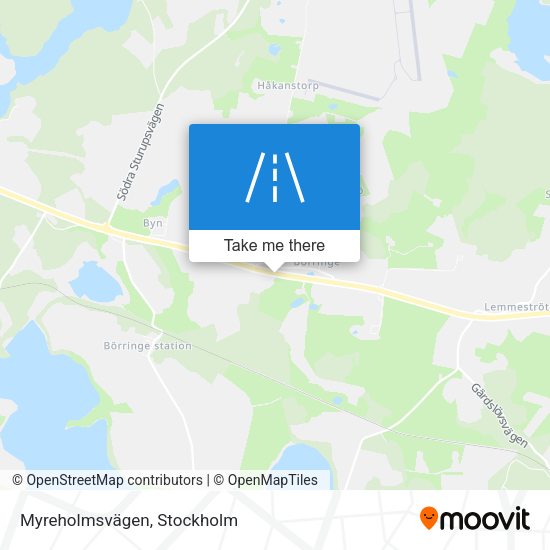 Myreholmsvägen map