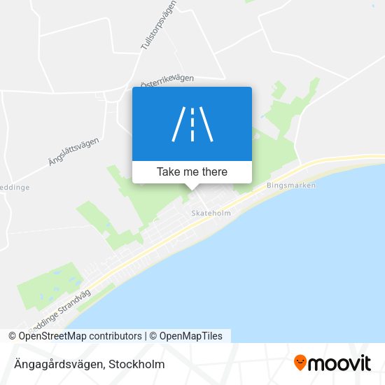 Ängagårdsvägen map