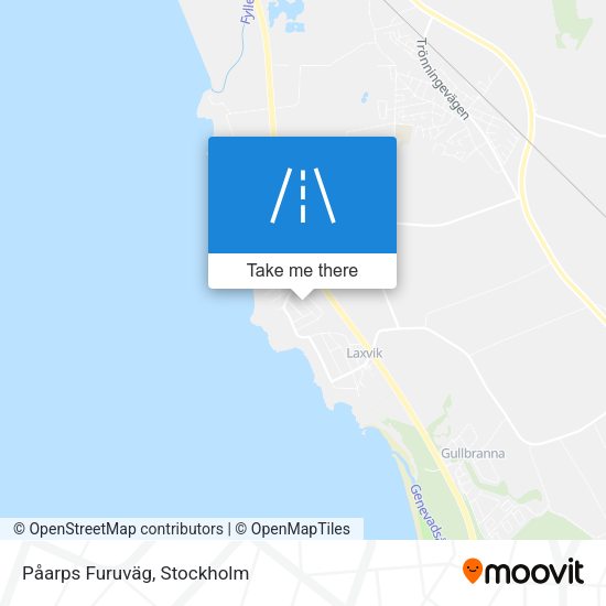Påarps Furuväg map