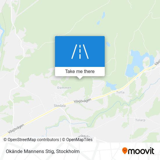 Okände Mannens Stig map