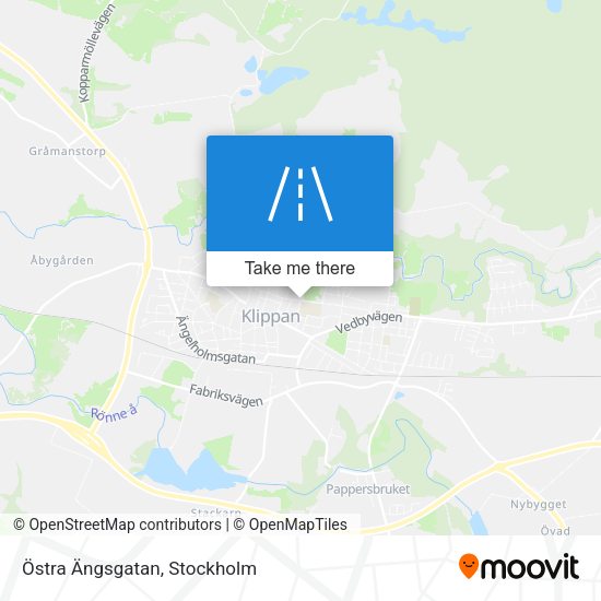 Östra Ängsgatan map