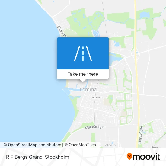 R F Bergs Gränd map