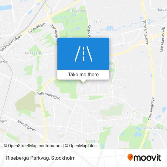 Riseberga Parkväg map