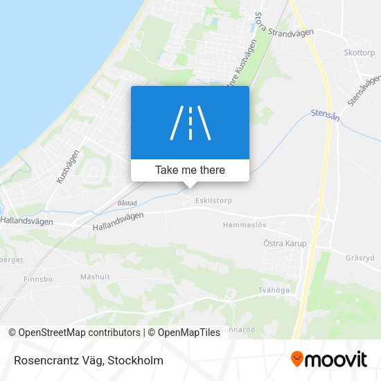 Rosencrantz Väg map