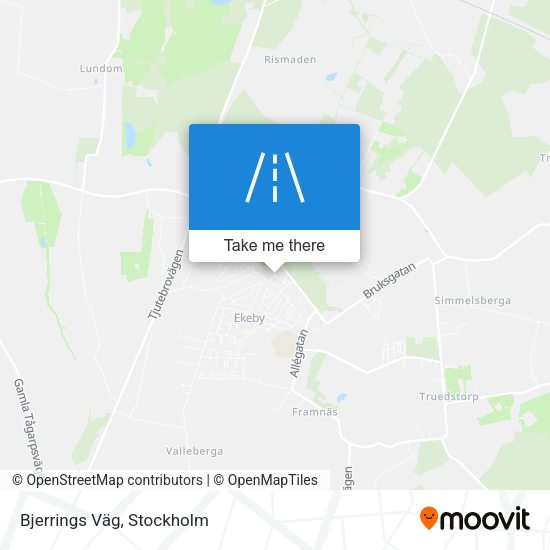 Bjerrings Väg map