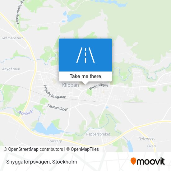 Snyggatorpsvägen map