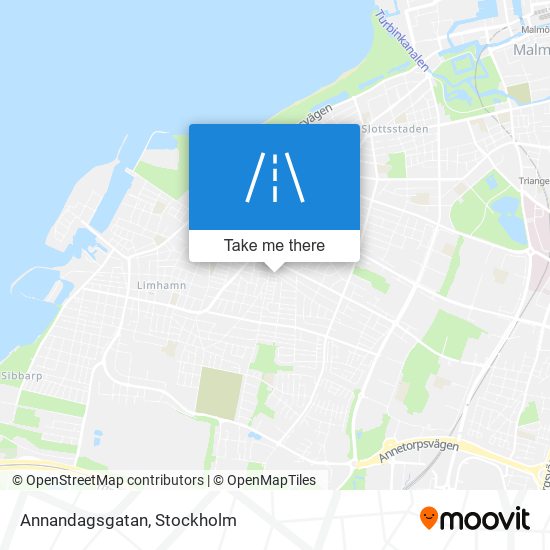 Annandagsgatan map