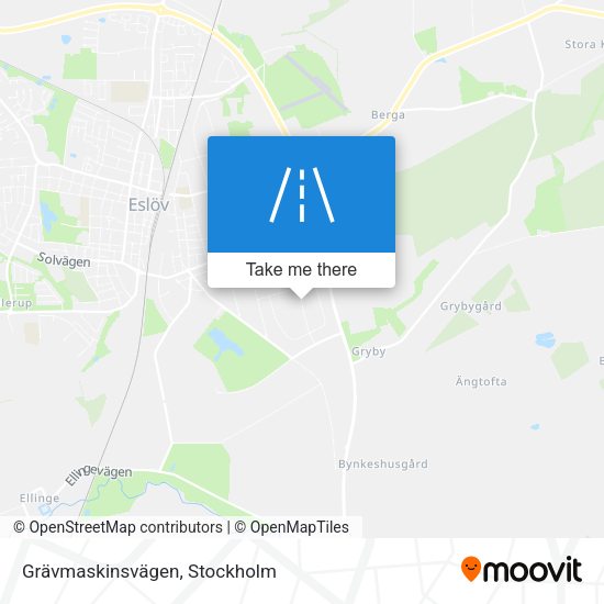 Grävmaskinsvägen map