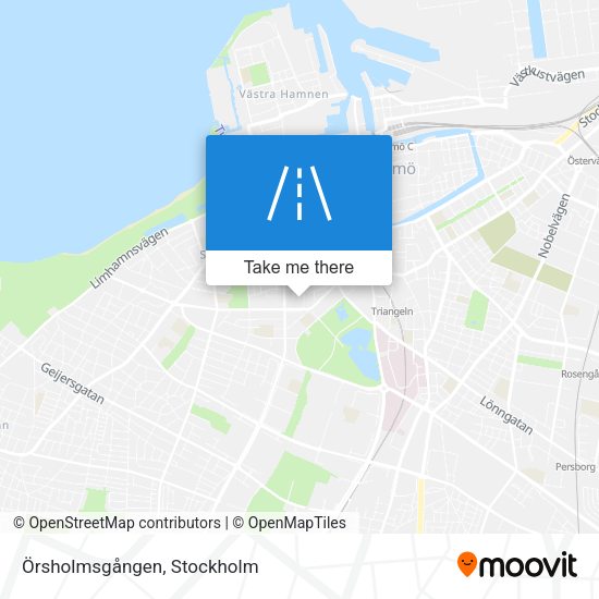 Örsholmsgången map