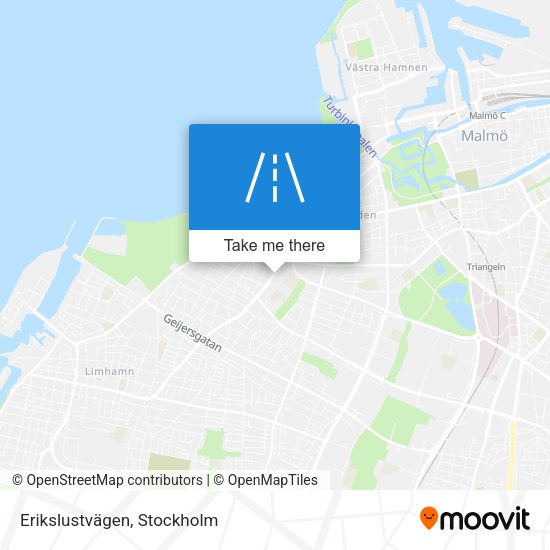 Erikslustvägen map