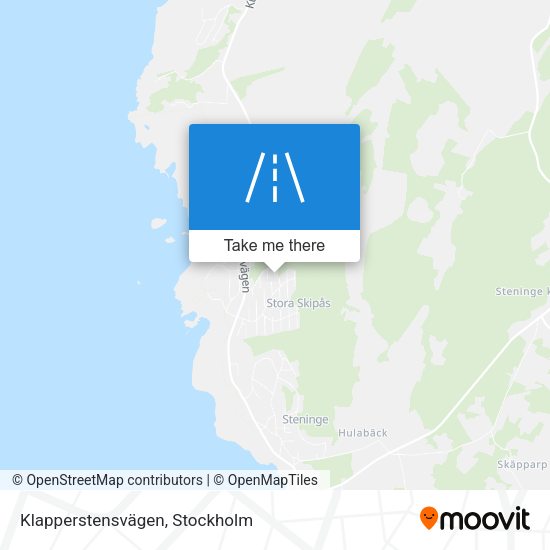 Klapperstensvägen map