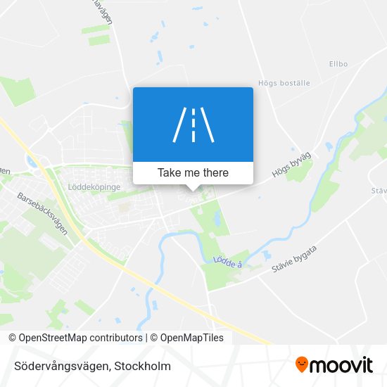 Södervångsvägen map
