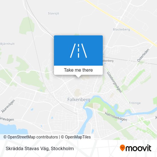 Skrädda Stavas Väg map