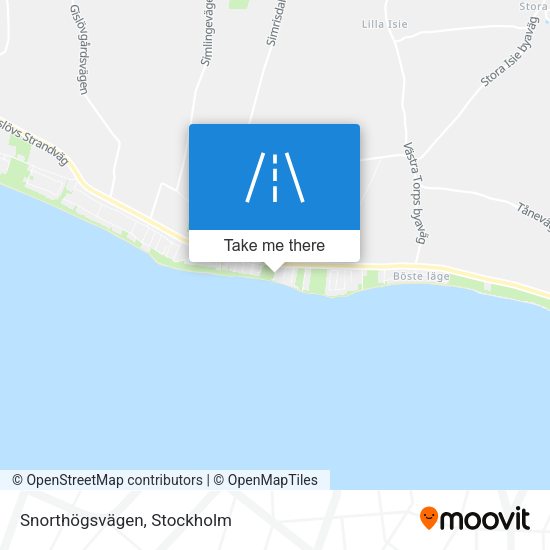 Snorthögsvägen map