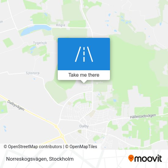 Norreskogsvägen map