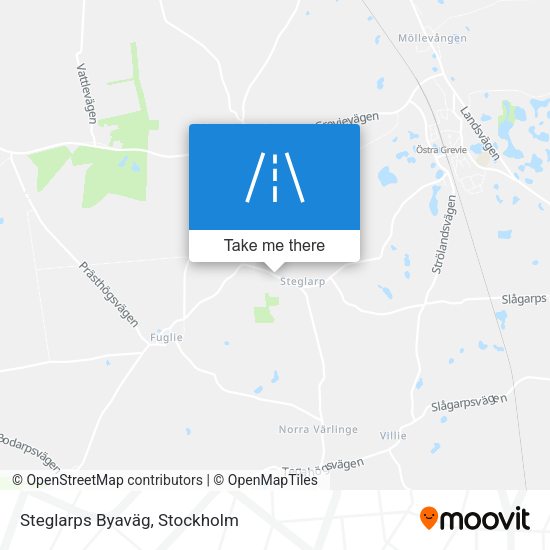 Steglarps Byaväg map