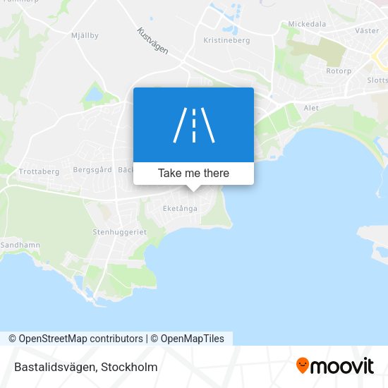 Bastalidsvägen map