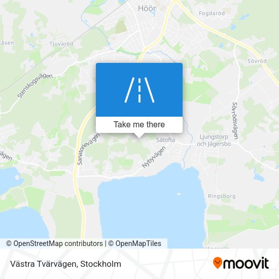 Västra Tvärvägen map