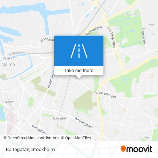 Bältegatan map