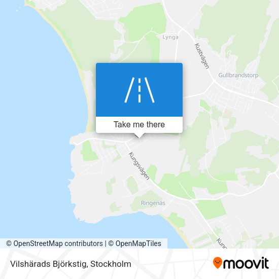 Vilshärads Björkstig map