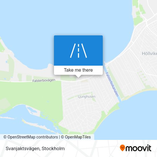 Svanjaktsvägen map