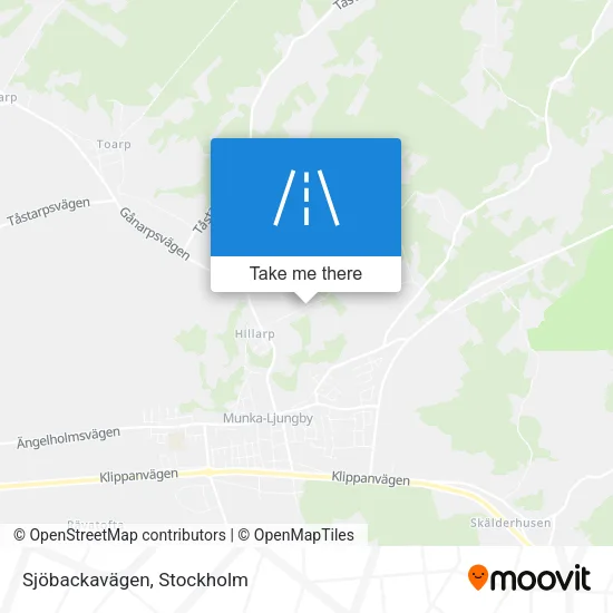 Sjöbackavägen map