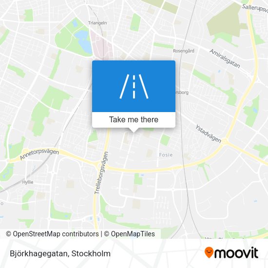 Björkhagegatan map