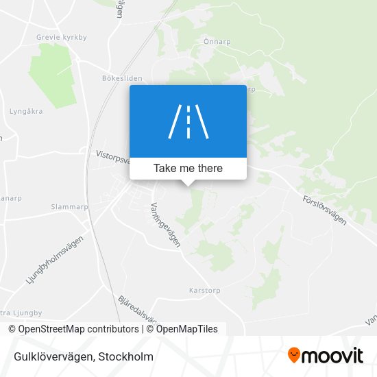 Gulklövervägen map