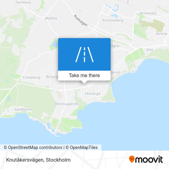 Knutåkersvägen map