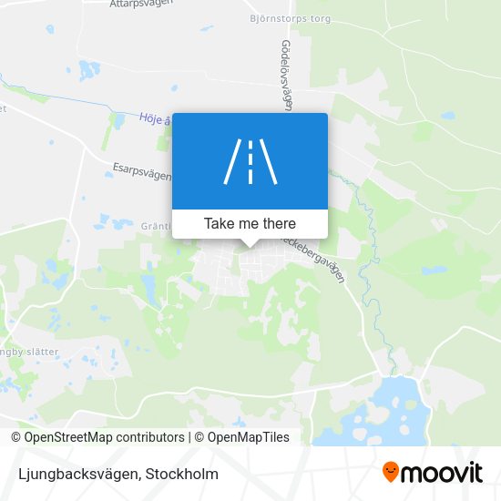 Ljungbacksvägen map