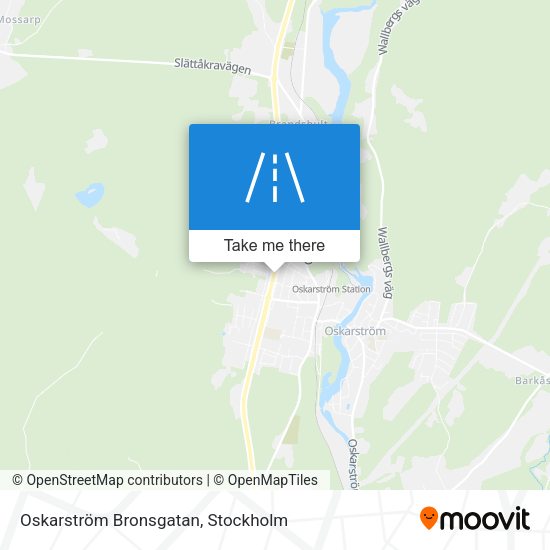 Oskarström Bronsgatan map