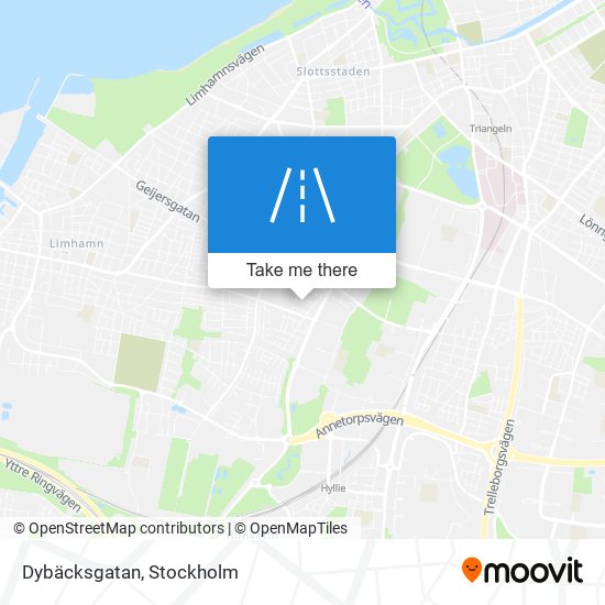 Dybäcksgatan map