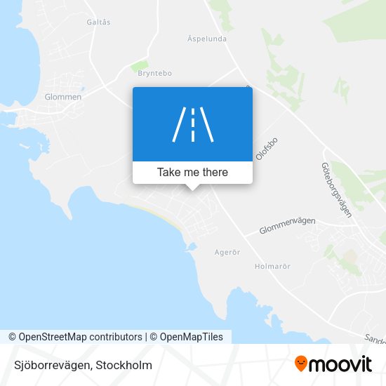 Sjöborrevägen map