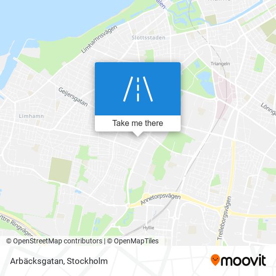 Arbäcksgatan map