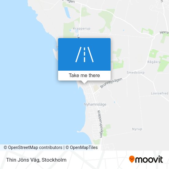 Thin Jöns Väg map