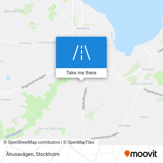 Åhusavägen map