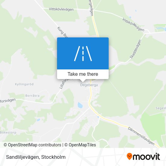 Sandliljevägen map