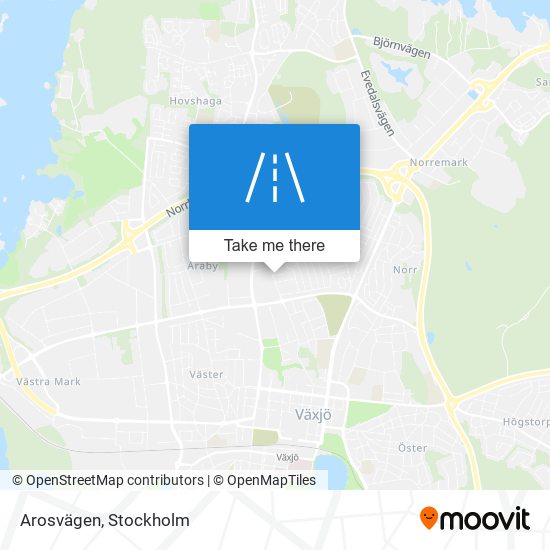 Arosvägen map