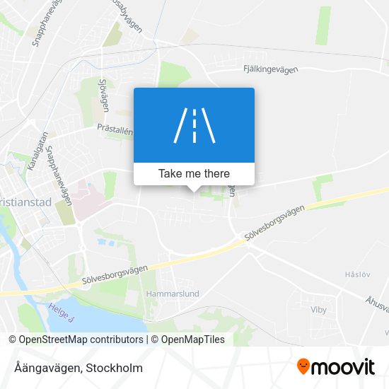Åängavägen map