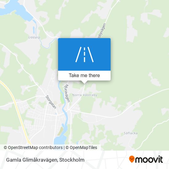 Gamla Glimåkravägen map