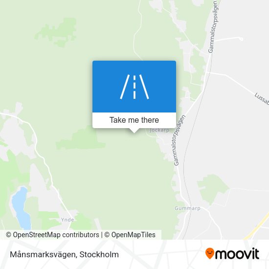 Månsmarksvägen map